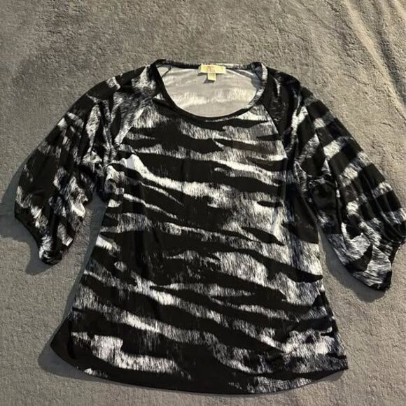 Michael Kors Plus Size Women’s Stretchy Causal Animal Print Top - Picture 1 of 4